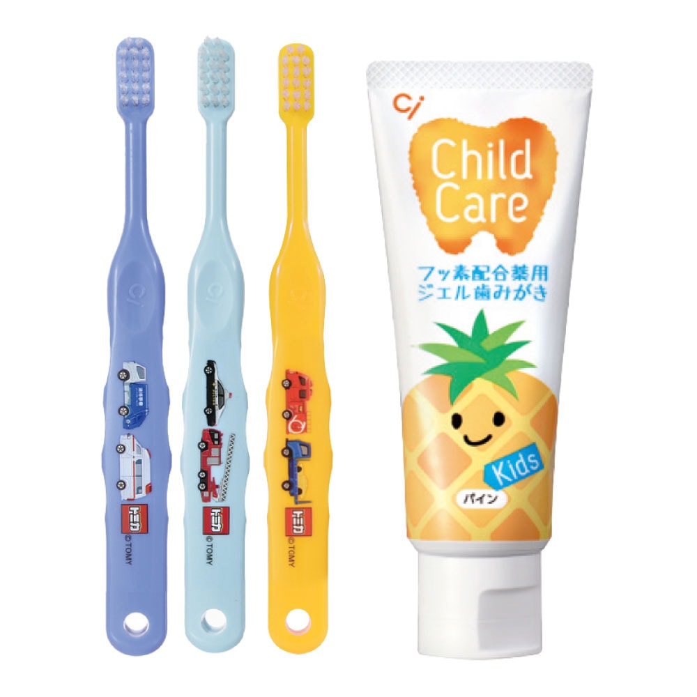 歯科医院取扱品】Ci 502 トミカ キャラクター 子供用歯ブラシ 10