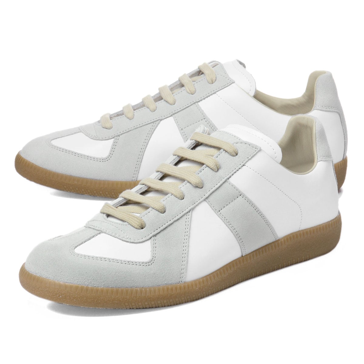 maison margiela ジャーマントレーナー ホワイト×ホワイト41 maison margiela ジャーマントレーナー ホワイト×ホワイト41