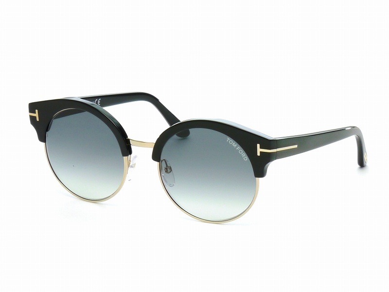 TOM FORD ラウンドサングラス Alissa-02 TF608 トムフォード(TOMFORD) TF0608 01B Alissa-02(ｱﾘｯｻ）｜トムフォード