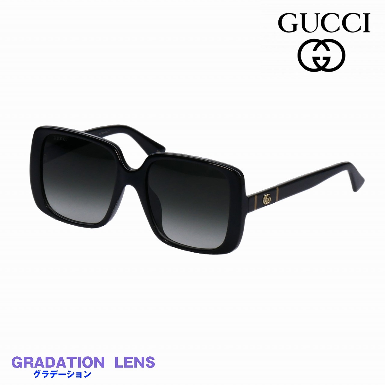 GUCCI グッチ GG0632S-001 サングラス Black Gucci Casual Round Sunglasses, Black-Black-Grey, 56 at
