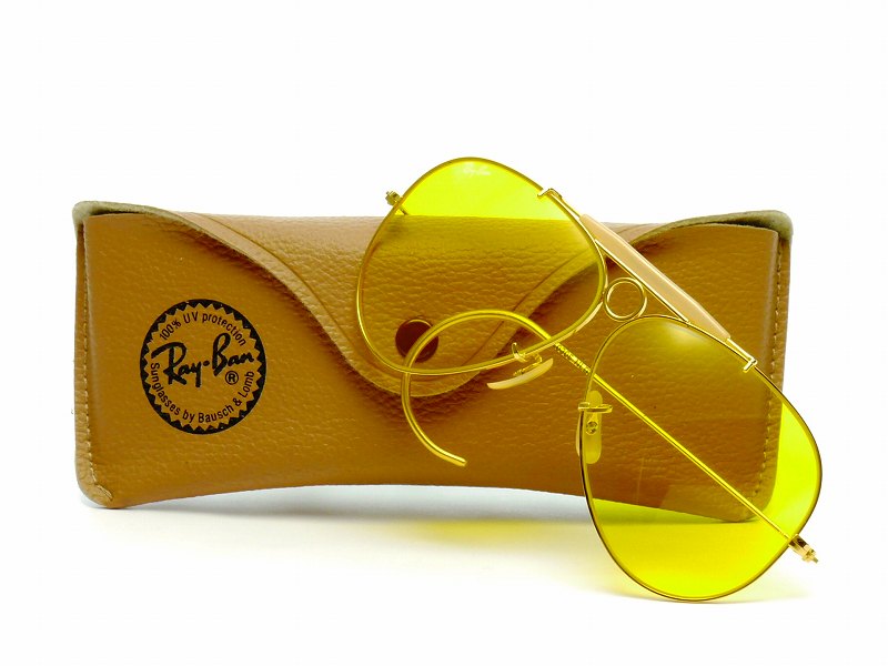 レイバン　シューター　黄色レンズ　36~40年前にメガネの愛眼で購入 Ray-Ban - レイバンシューターカリクロームの通販 by ユウ's