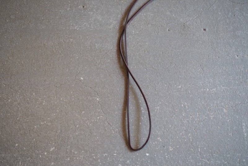 Leather strap<p>TAPIR 革紐 - dark brown</p>