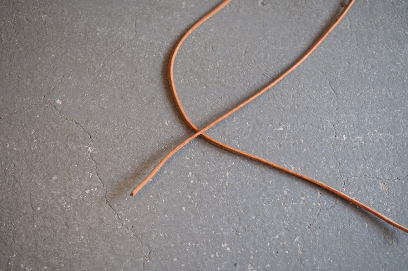 Leather strap<p>TAPIR 革紐 - natural (細タイプ)</p>