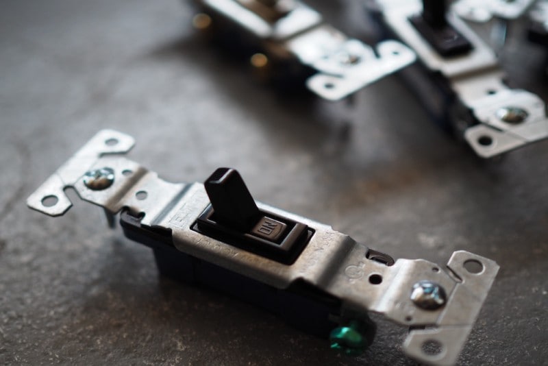 switch<p>アメリカンスイッチ 　片切り ブラック</p>