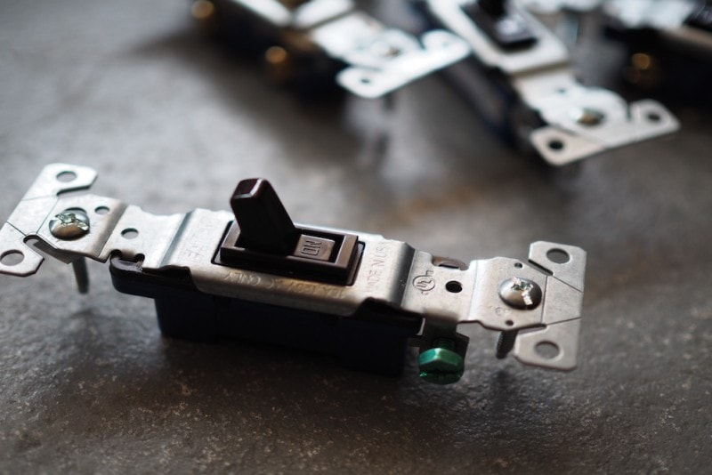 American switch<p>アメリカンスイッチ 　片切り ブラウン</p>