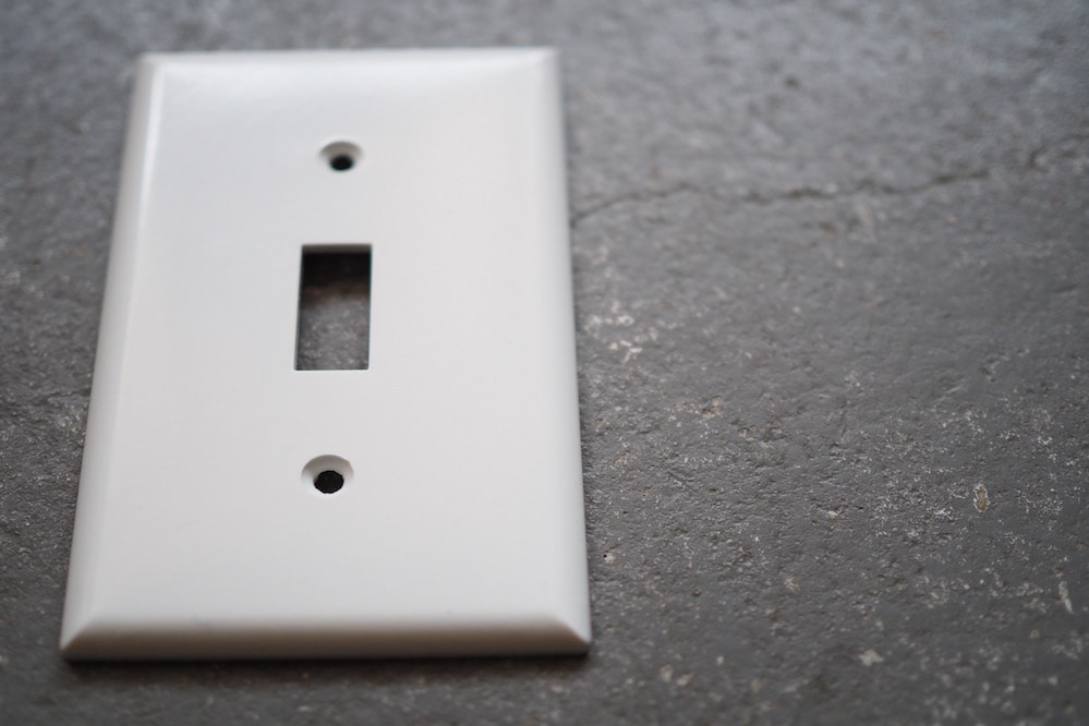 Switch plate<p>プラスチック１口スイッチプレート ホワイト</p>