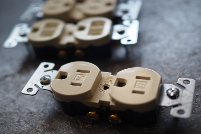 American switch<p>アース付きコンセント ベージュ</p>