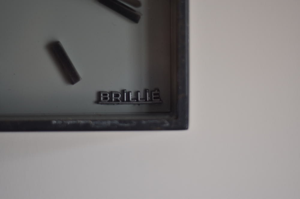 Brillié ウォールクロック　アンティーク フランス 1960-70s Brillie ブリエ 32cm 壁掛け インダストリアル 時計