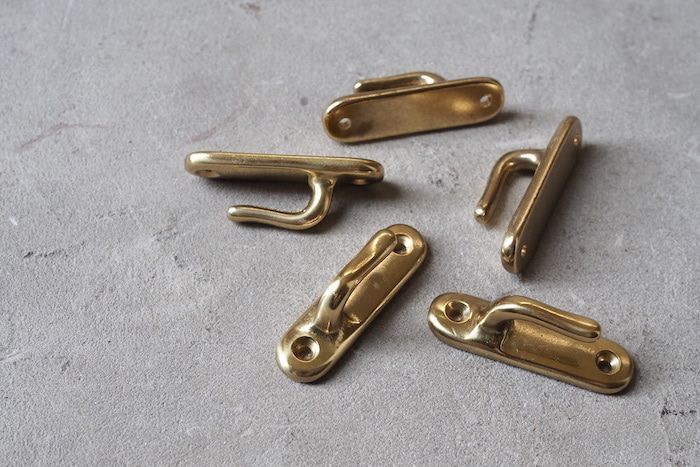 部材　カーテンフック　セット　真鍮 カーテンフック セット 真鍮