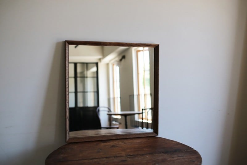 DEN PLUS EGG Original Mirror (square/M)<p>デンプラスエッグ オリジナルミラー (スクエア/M)</p>