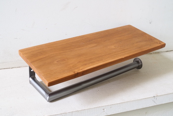 Shelf paper holder double<p>棚付きペーパーホルダー ダブル</p>