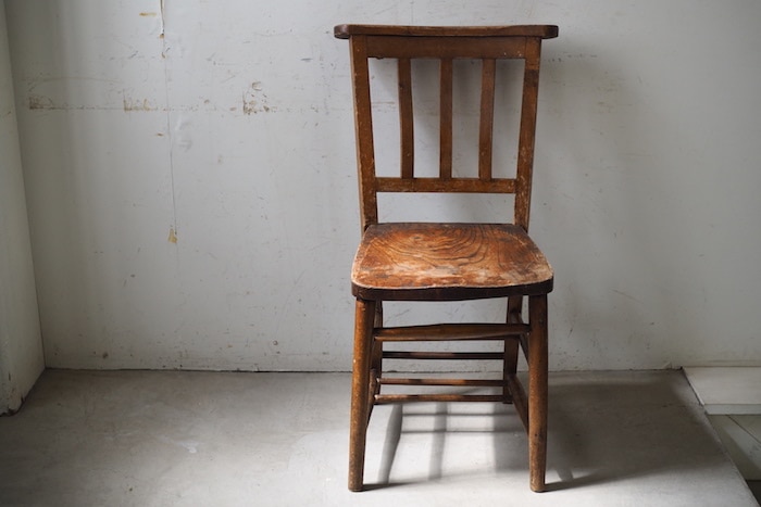 無垢材 チャーチチェア 豊田たんす アンティーク ヴィンテージ
