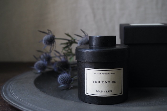 MAD et LEN BOUGIE APOTHICAIRE (PETIT)：FIGUE NOIRE <p>マドエレン キャンドル プチ（普通サイズ)：フィグノア</p>