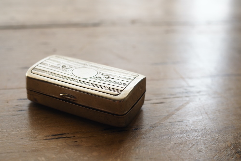 ヴィンテージ 純銀製 ピルケース テディベア CME