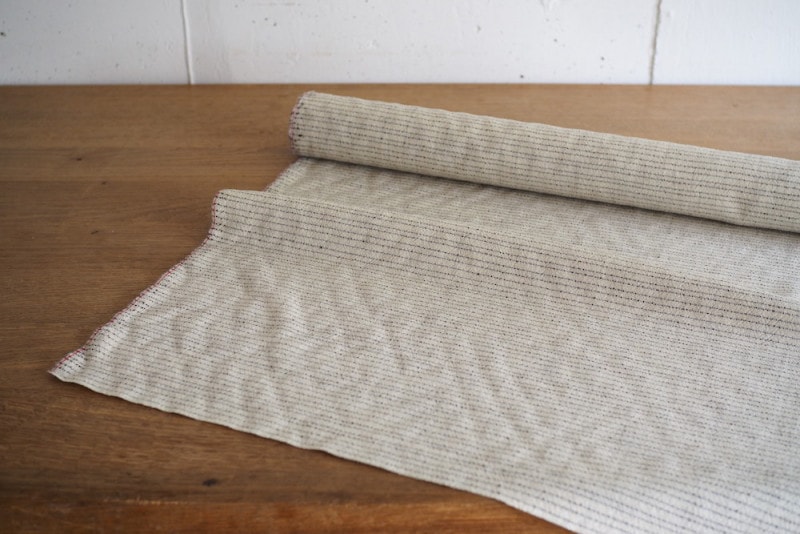 Vintage wool linen（border)<p>ヴィンテージウールリネン(ボーダー）</p>