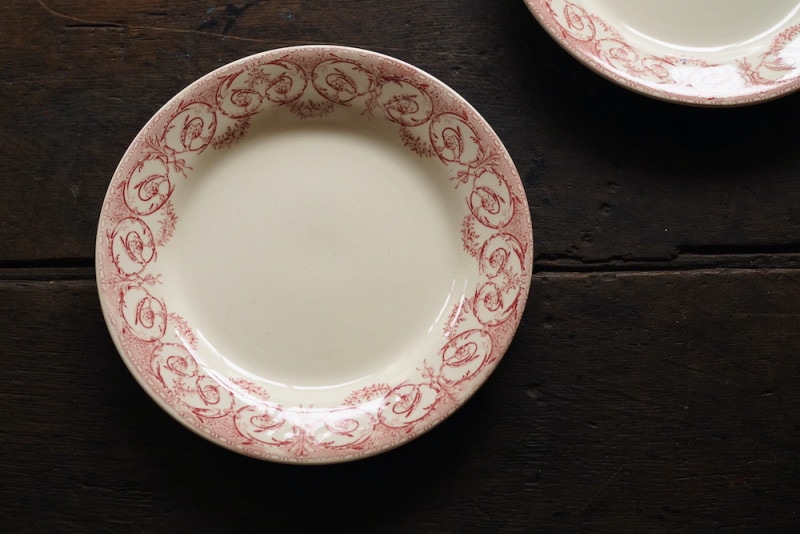 Creil et Montereau Antique Plate M<p>クレイユモントロー アンティーク プレートM</p>