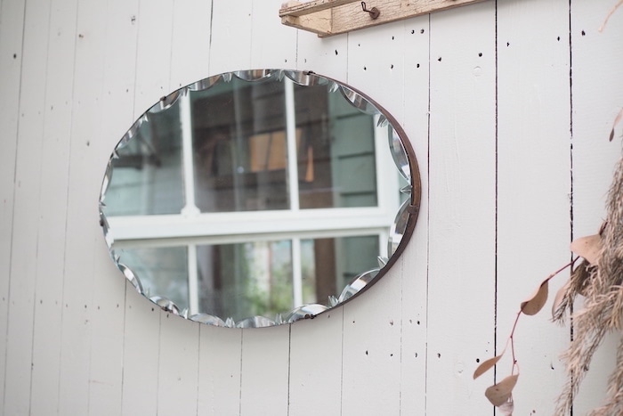 Vintage cutting mirror H<p>ヴィンテージ カッティングミラー H</p>