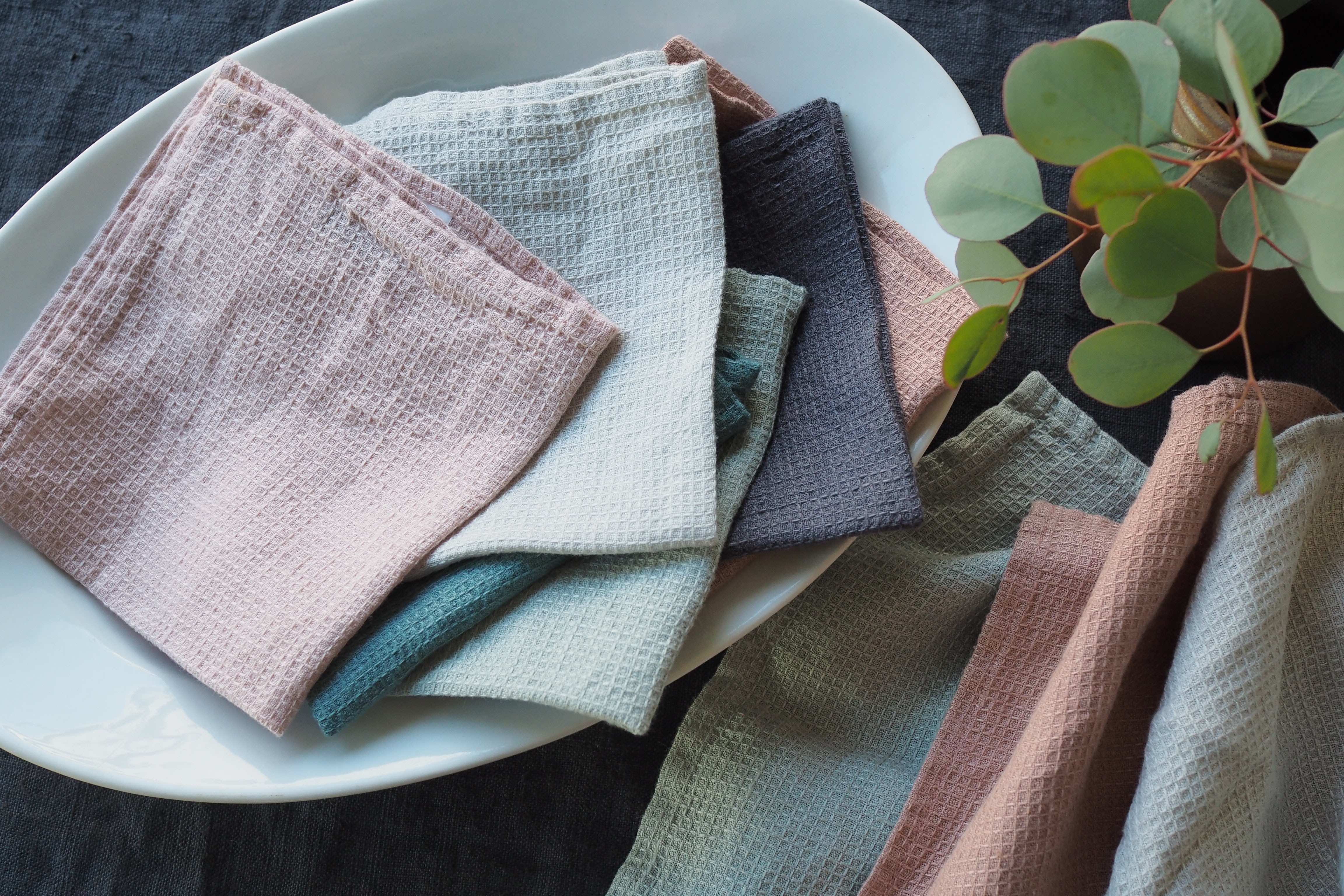 LinenMe Linen Washed Waffle Wash Cloth <p>リネンミー リネン ウォッシュド ワッフル ウォッシュ クロス </p>