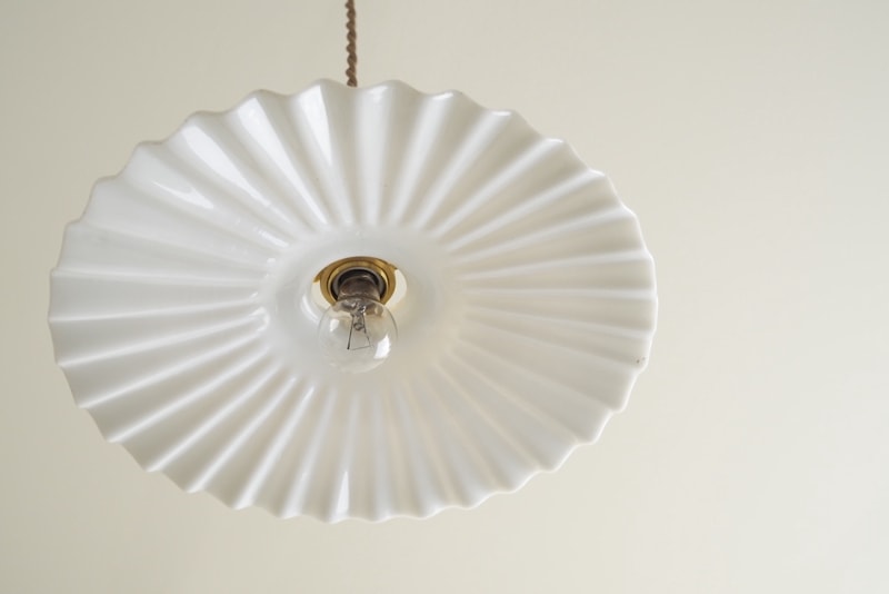 Milk glass lamp shade A<p>ミルクガラスランプシェード A</p>