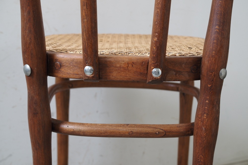 【値下げ】FISCHEL社ベントウッド ラタンシートチェア　アンティーク 値下げFISCHEL社ベントウッド ラタンシートチェア アンティーク 格安