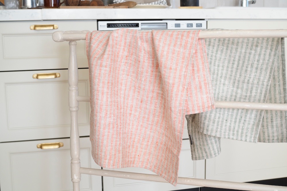LinenMe Hand Towel Brittany Stripe <p>リネンミー ハンドタオル ブリタニーストライプ </p>