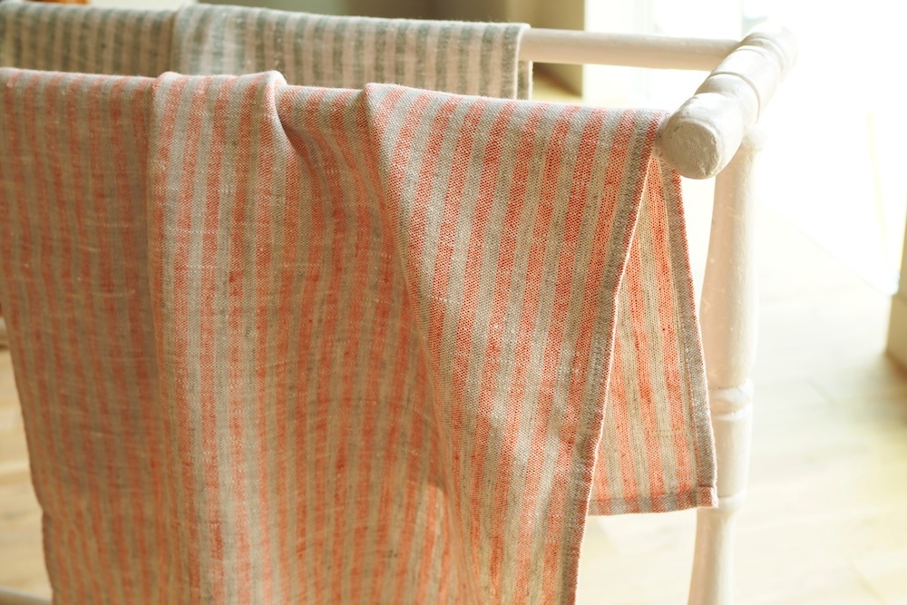 LinenMe Hand Towel Brittany Stripe <p>リネンミー ハンドタオル ブリタニーストライプ </p>