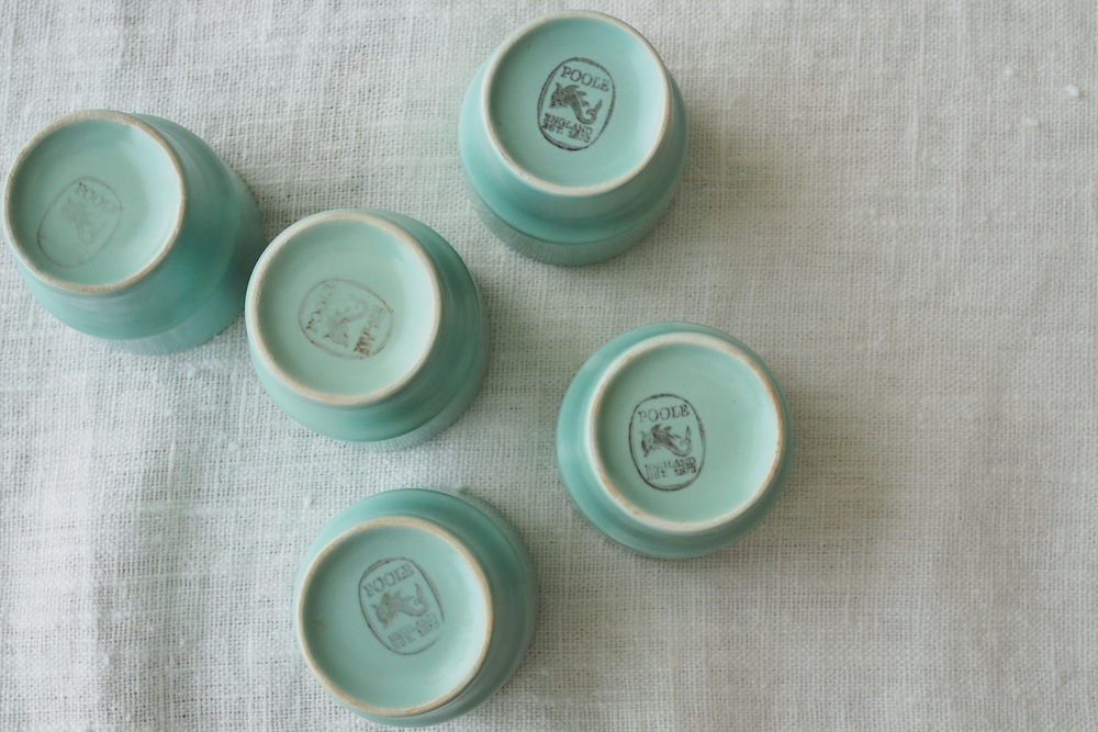 Poole pottery egg cup(ice green)<p>プールポタリー エッグカップ(アイス グリーン)</p>