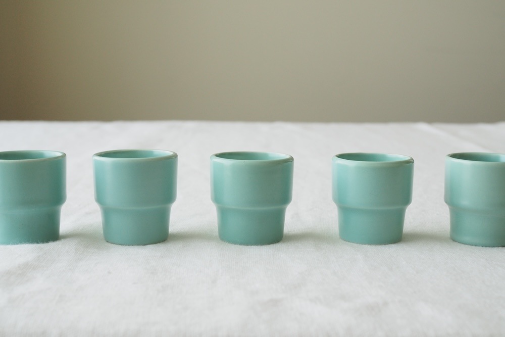 Poole pottery egg cup(ice green)<p>プールポタリー エッグカップ(アイス グリーン)</p>