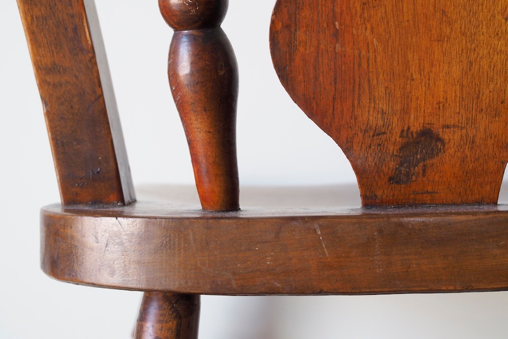 Vintage Fiddleback chair<p>ヴィンテージフィドルバックチェア</p>