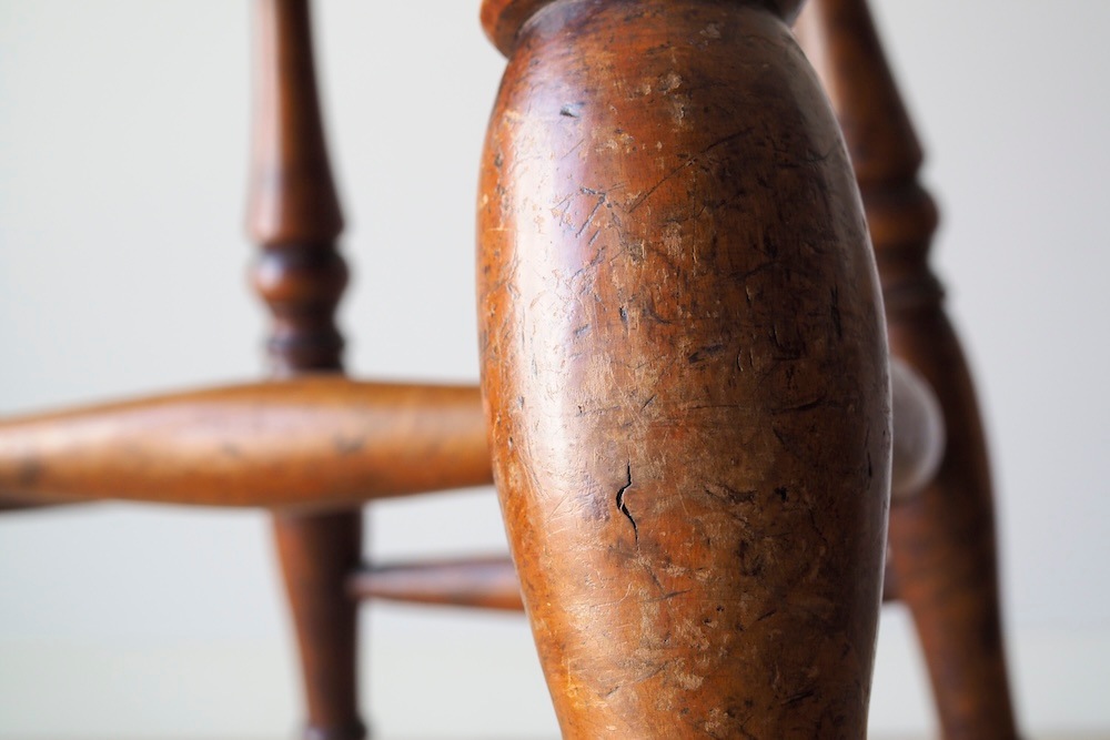 Vintage Fiddleback chair<p>ヴィンテージフィドルバックチェア</p>