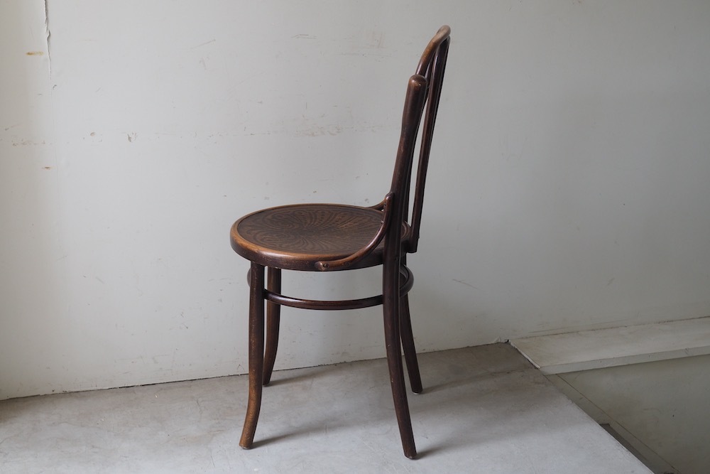 フランスアンティークMundus製ベントウッドチェア/カフェ椅子イス85