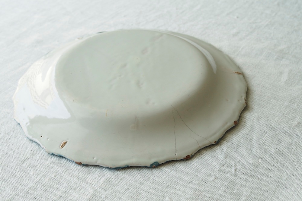 Antique(18ct) Handpainted  plate<p>アンティーク(18世紀頃) 手描きプレート</p>