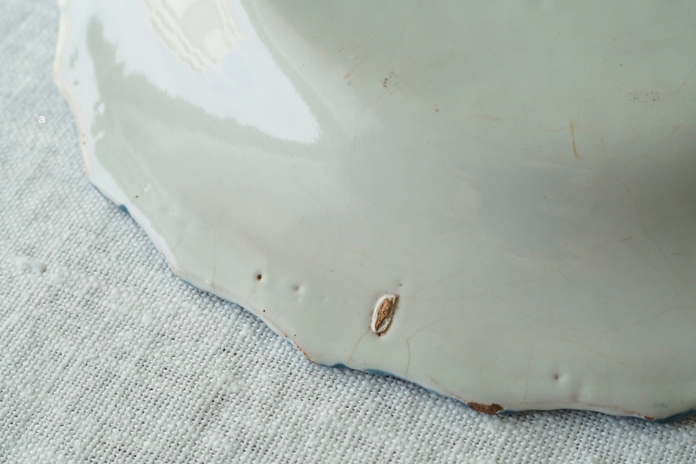 Antique(18ct) Handpainted  plate<p>アンティーク(18世紀頃) 手描きプレート</p>