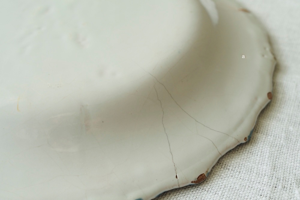 Antique(18ct) Handpainted  plate<p>アンティーク(18世紀頃) 手描きプレート</p>