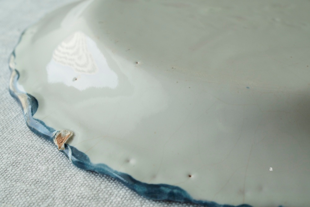 Antique(18ct) Handpainted  plate<p>アンティーク(18世紀頃) 手描きプレート</p>