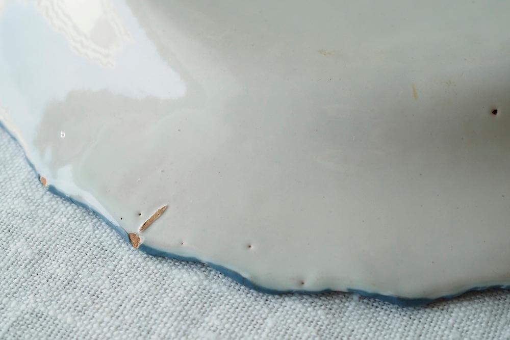 Antique(18ct) Handpainted  plate<p>アンティーク(18世紀頃) 手描きプレート</p>