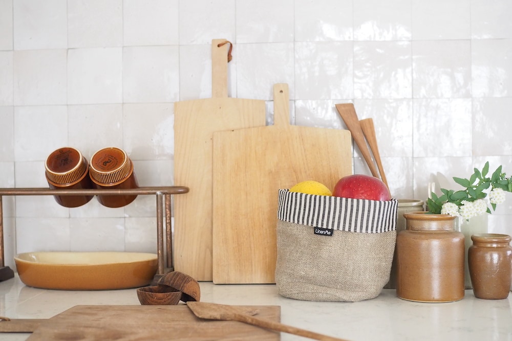 LinenMe Basket Jazz stripe <p>リネンミー バスケット ジャズ ストライプ </p>