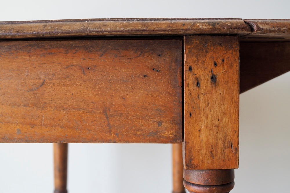 ■バタフライテーブル５・キャスター付き■英国アンティーク家具