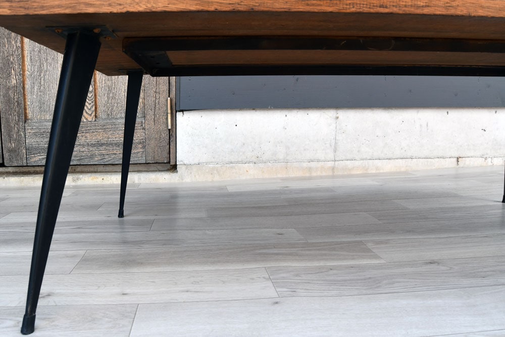 アイアンローテーブル　アイアンレッグ　ローボード　什器　キャンプテーブル　板付 アイアンローテーブル アイアンレッグ ローボード 什器 キャンプ