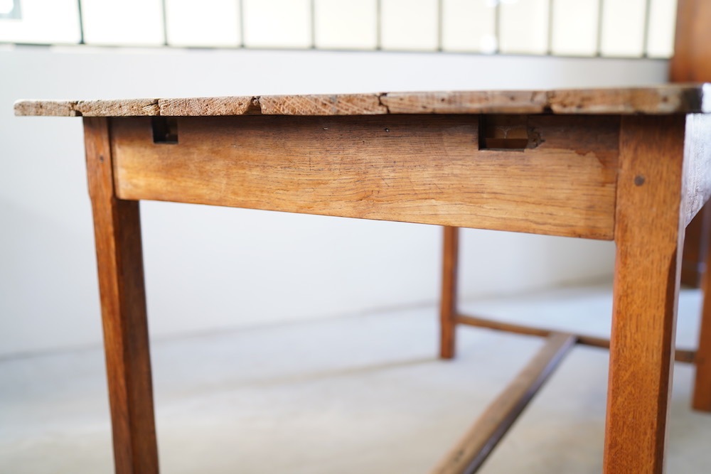 ヴィンテージ オークテーブル (B) ｜ D+E MARKET Online