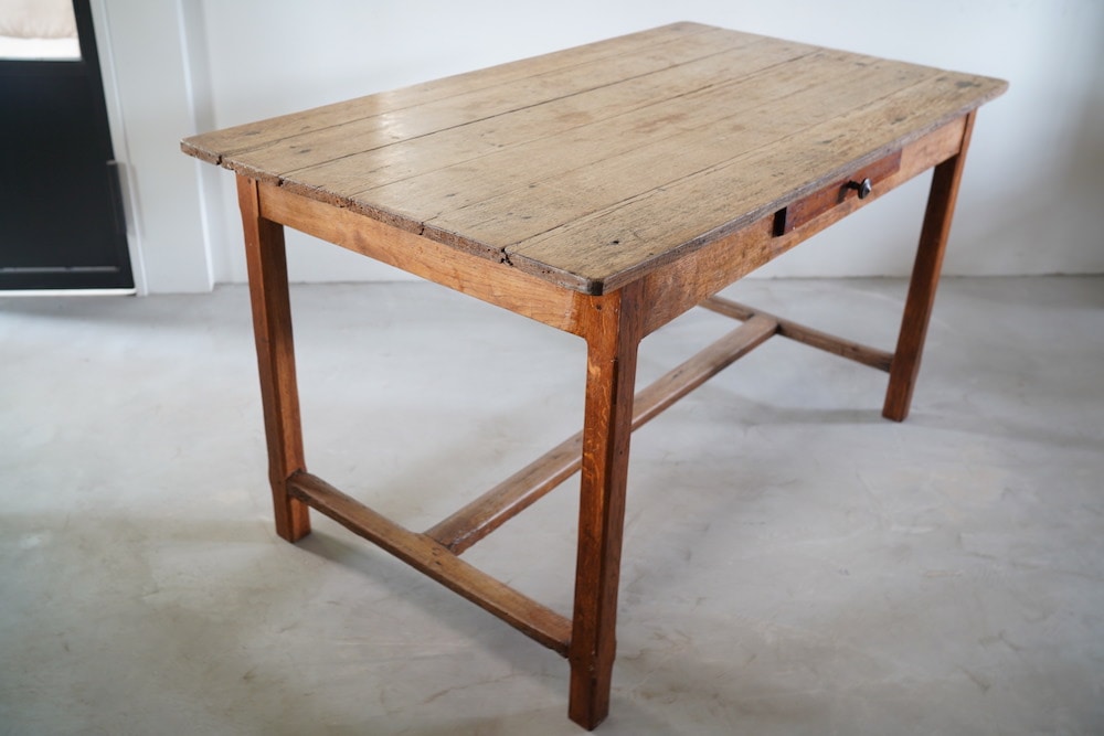 ヴィンテージ オークテーブル (B) ｜ D+E MARKET Online