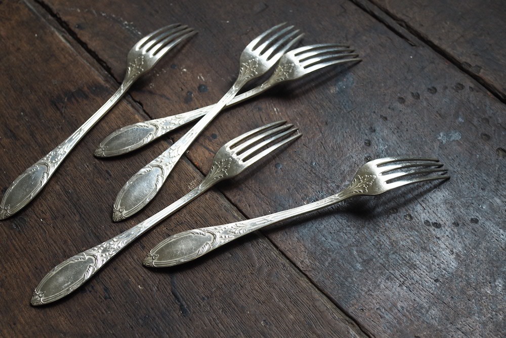 GERO silverplate serving fork<p>GERO社シルバープレートサービングフォーク</p>