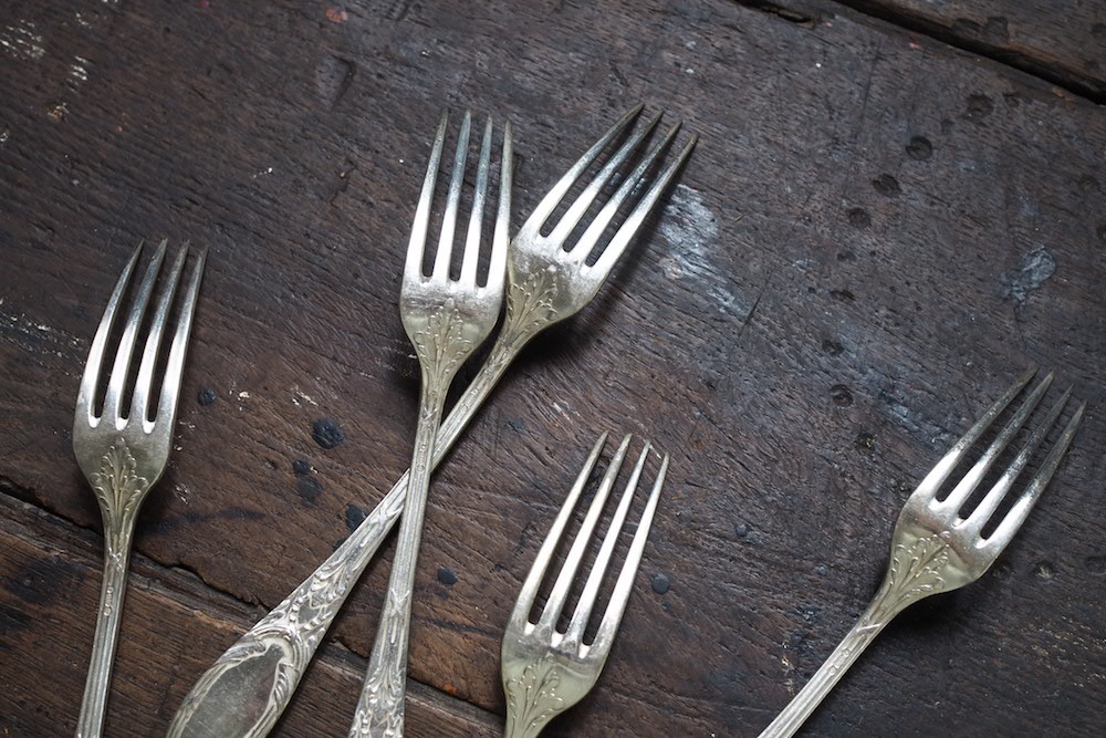 GERO silverplate serving fork<p>GERO社シルバープレートサービングフォーク</p>