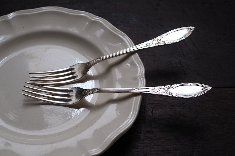 GERO silverplate serving fork<p>GERO社シルバープレートサービングフォーク</p>