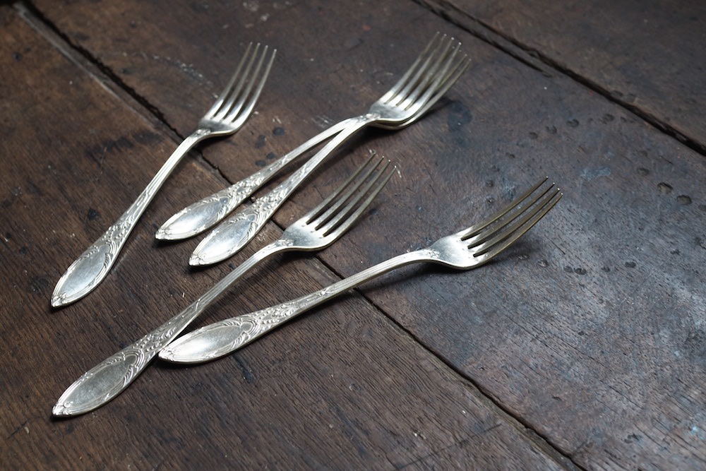GERO silverplate serving fork<p>GERO社シルバープレートサービングフォーク</p>