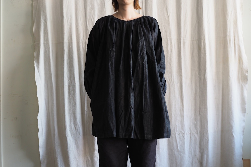 アンティーク　リネン　スモック　ビヨード アンティーク ワークスモック ビヨード B ｜ D+E MARKET Online