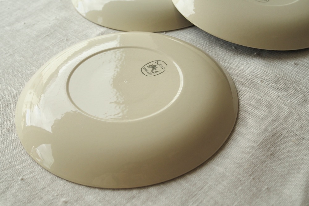 Poole Pottery soup cup&saucer(Sepia&Mushroom)<P>プール・ポタリー スープカップ&ソーサー(セピア&マッシュルーム)</p>