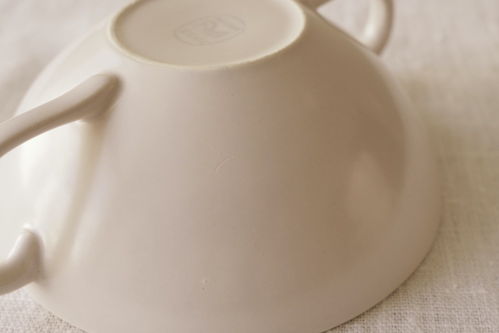 Poole Pottery soup cup&saucer(Sepia&Mushroom)<P>プール・ポタリー スープカップ&ソーサー(セピア&マッシュルーム)</p>