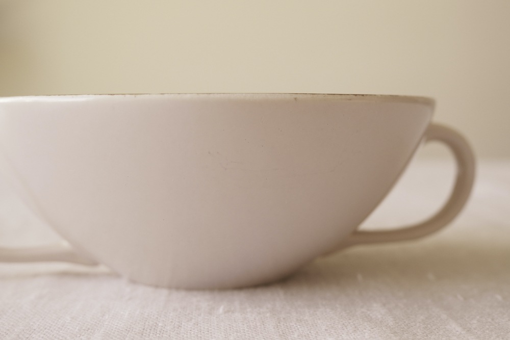 Poole Pottery soup cup&saucer(Sepia&Mushroom)<P>プール・ポタリー スープカップ&ソーサー(セピア&マッシュルーム)</p>