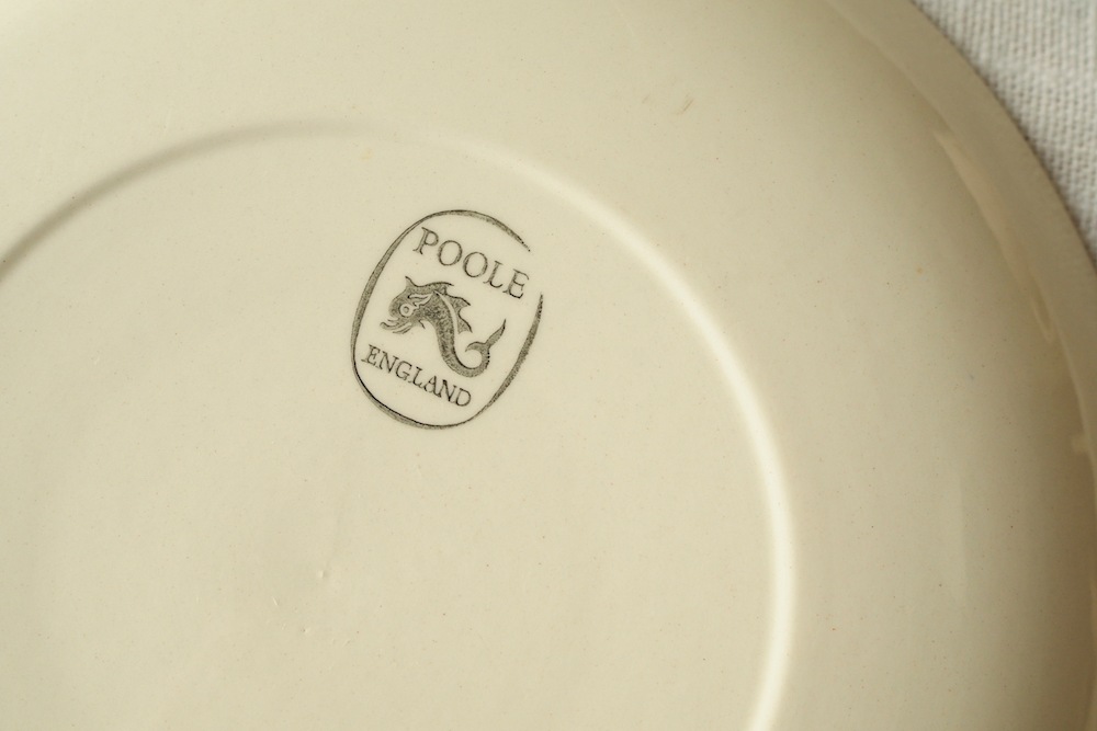 Poole Pottery soup cup&saucer(Sepia&Mushroom)<P>プール・ポタリー スープカップ&ソーサー(セピア&マッシュルーム)</p>